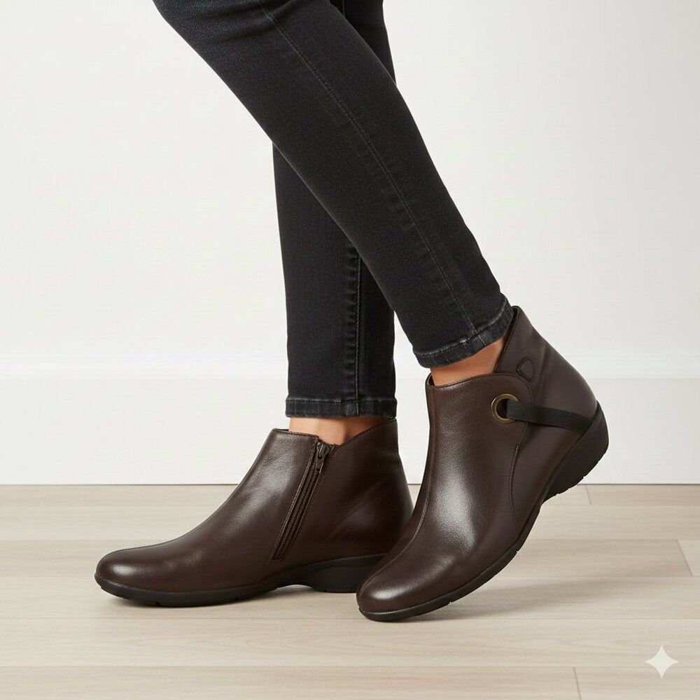 Brown Women's booties size 9 M by bella Vita